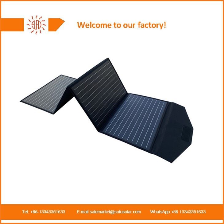 100W foldning solcellepanel