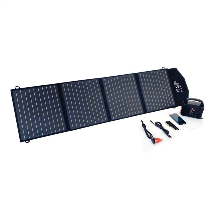 Bærbar foldning solcellepanel 80W