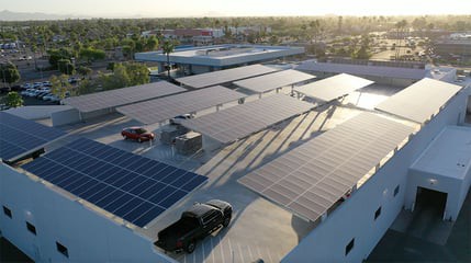 Carport struktur solsystem