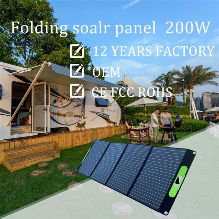 Foldning af solcellepanel 200W