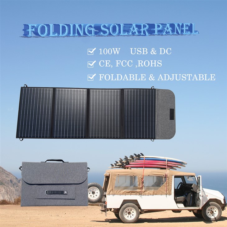 Bærbart solcellepanel 100w